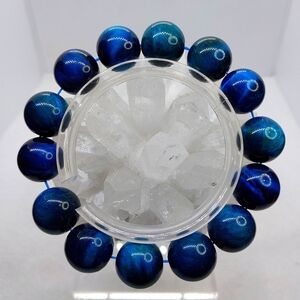 ● 14.5mm Chunky "Peacock" Tiger Eye Bracelet